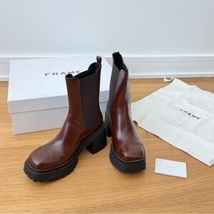 Frame Brown Chelsea Boots
